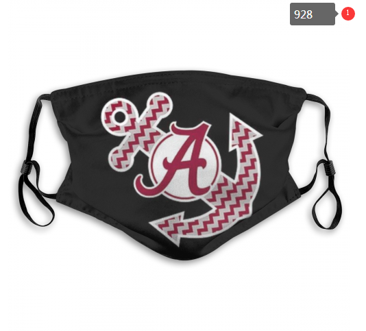 NCAA Alabama Crimson Tide #10 Dust mask with filter